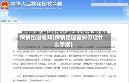 疫情出国通知(疫情出国需要办理什么手续)-第1张图片