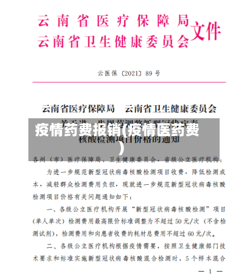 疫情药费报销(疫情医药费)-第1张图片
